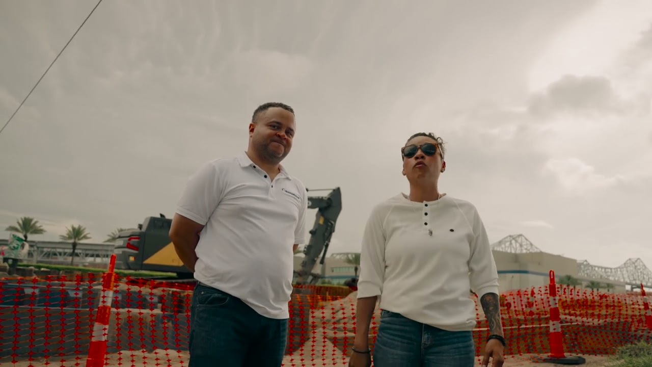 Iam Tucker visits site with SBA