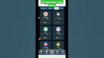TapCoins 27 September Daily Bounty: +3,200,000,।#foryou #hamsterkombat #tapcoins