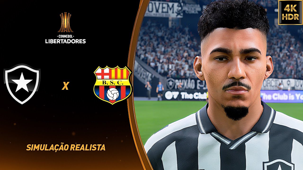 FC 26 - Botafogo vs Barcelona (EQU) Pré Libertadores 2026 | Simulação 4K (60FPS) Ultra Realista.