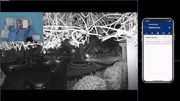 PoEWit Demo of PoE security cameras recording in color at night