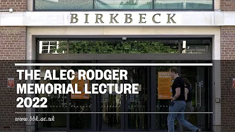 Alec Rodger Memorial Lecture 2022