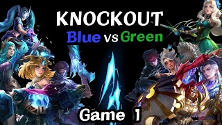 KNOCKOUT GAME Green vs Blue | Game 1