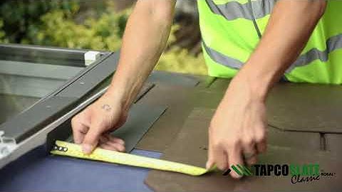 TapcoSlate Roof Window Installation