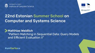 Matthias Weidlich Pattern Matching in Sequential Data: Query Models and Efficient Evaluation II