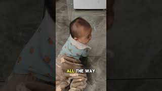 Babys First Time Sorting Trash