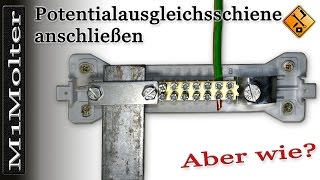 Potentialausgleichsschiene anschließen wie? M1Molter