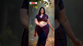 Curvy Queen In Saree Traditional Beauty Vibes