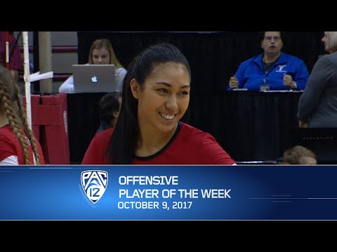 Adora Anae named Pac-12 volleyball Offensive Player of the Week after becoming Utah's all-time...