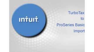 Turbotax to ProSeries Transfer