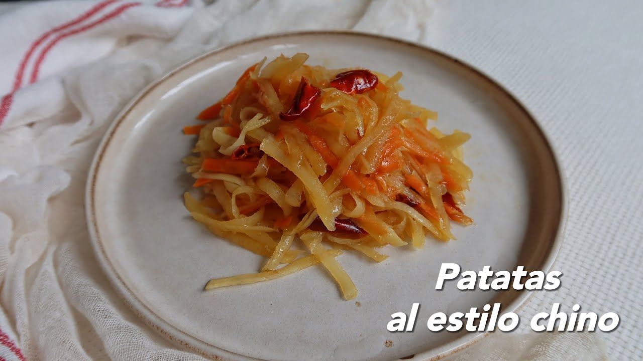 Patatas salteadas al estilo chino | Comida china MUY CASERA - YouTube