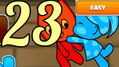 Redboy and Bluegirl Easy Level 23 In Light Temp Maze Android Walkthrough