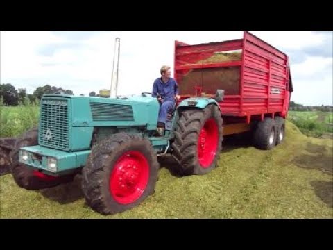 Hanomag Brillant 700 - MB-Trac 1600 Turbo - GPS Silageernte (Sound)!!!