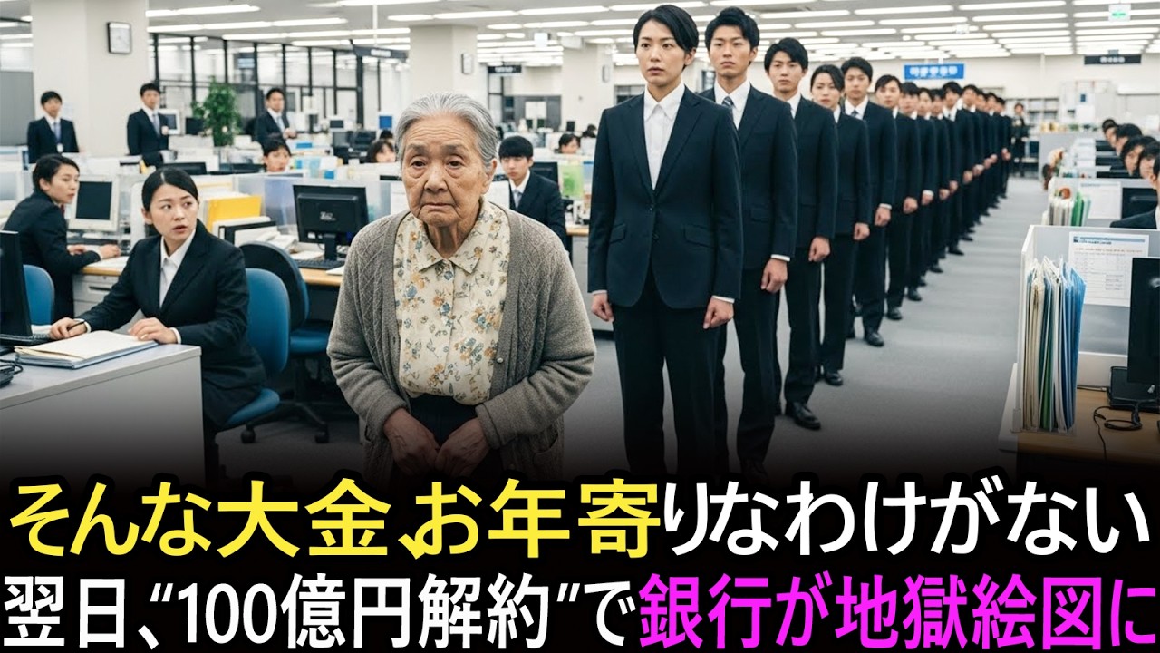 「お年寄りにそんな預金あるわけないでしょ」翌日、黒服の集団を連れて銀行に乗り込んだ80歳の反撃
