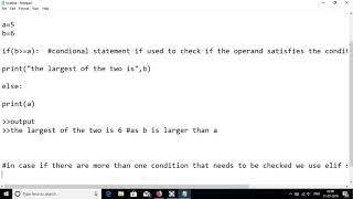 conditonal statements screenshot 5