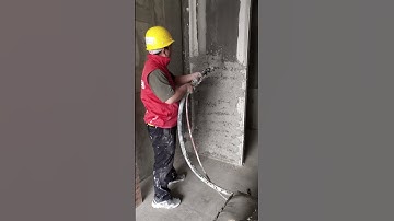 #plastering #rendering #machine #plasteringwork #automatic #wall #gypsum #plaster