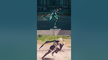 Sprinting Animation Stellar Blade and Nier Automata compare #shorts #stellarblade