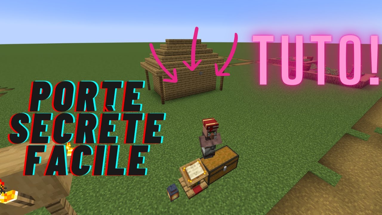 Construis ta porte secrète dans Minecraft ! Tuto facile et rapide - YouTube