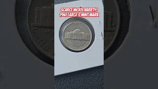 Scarce Nickel Variety! 1941 Large S NICKEL. Top 10 Coins. #unboxing #coinrollhunting #unwrapping