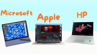 M3 Max MacBook Pro vs HP Envy 16 vs Microsoft Surface Laptop Studio 2- Which Wins Your Wallet?