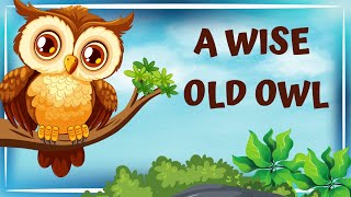 A Wise Old Owl Story | Moral Story for Kids | English Story | Bedtime Story for Kids