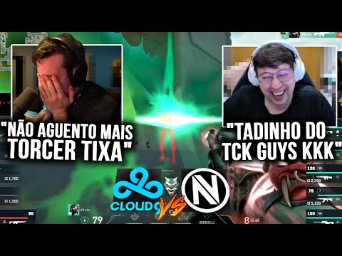 TCK CORINGOU E TILTOU VENDO O NOVO TIME DA CLOUD9 JOGANDO PELA PRIMEIRA VEZ! C9 x ENVY (md3)