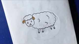 رسم خروف العيد / رسم عن عيد الأضحى
