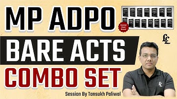 Launching MP ADPO  Bare Acts and Study Material | Tansukh Paliwal | Linking Laws