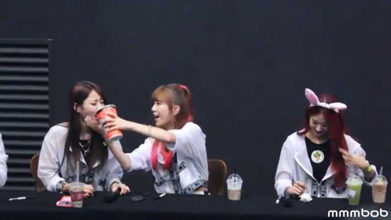 150726 나인뮤지스 다쳐 일산 신나라레코드 팬사인회 끝인사 경리, 민하, 혜미 위주