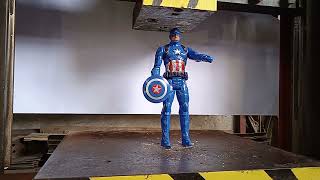 Captain America Vs Hydraulic Press