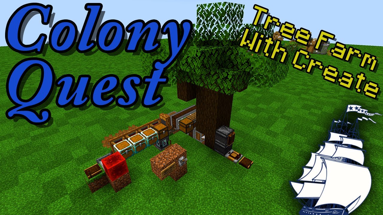 Colony Quest | Infinite Dark Wood With Create Mod
