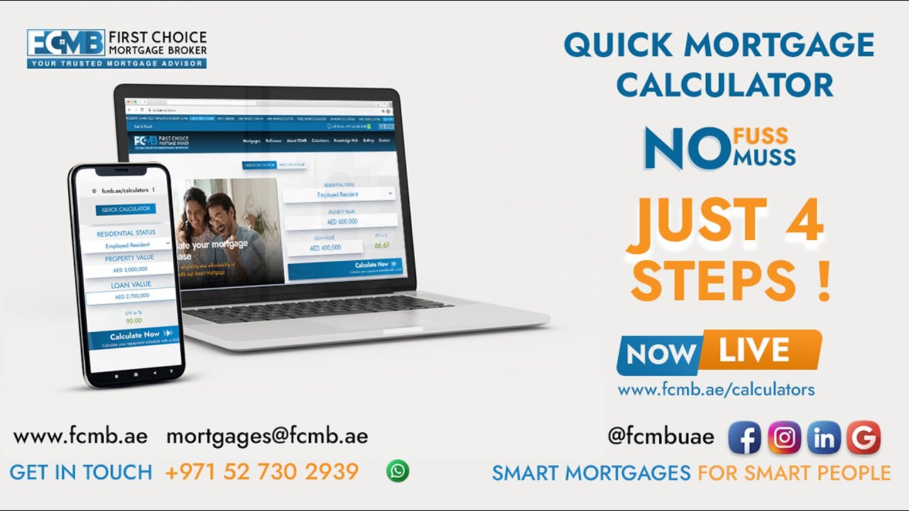 FCMB Quick Mortgage Calculator | No Fuss No Muss Just 4 steps