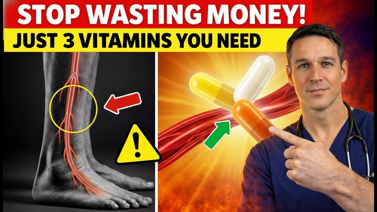 The ONLY 3 Vitamins You Need for Better Leg Circulation | Senior Health Tips