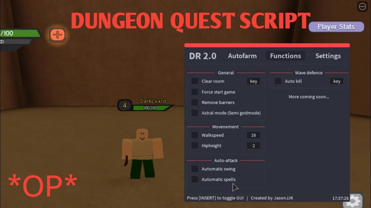 Dungeon Quest Script (OP SCRIPT) - YouTube.