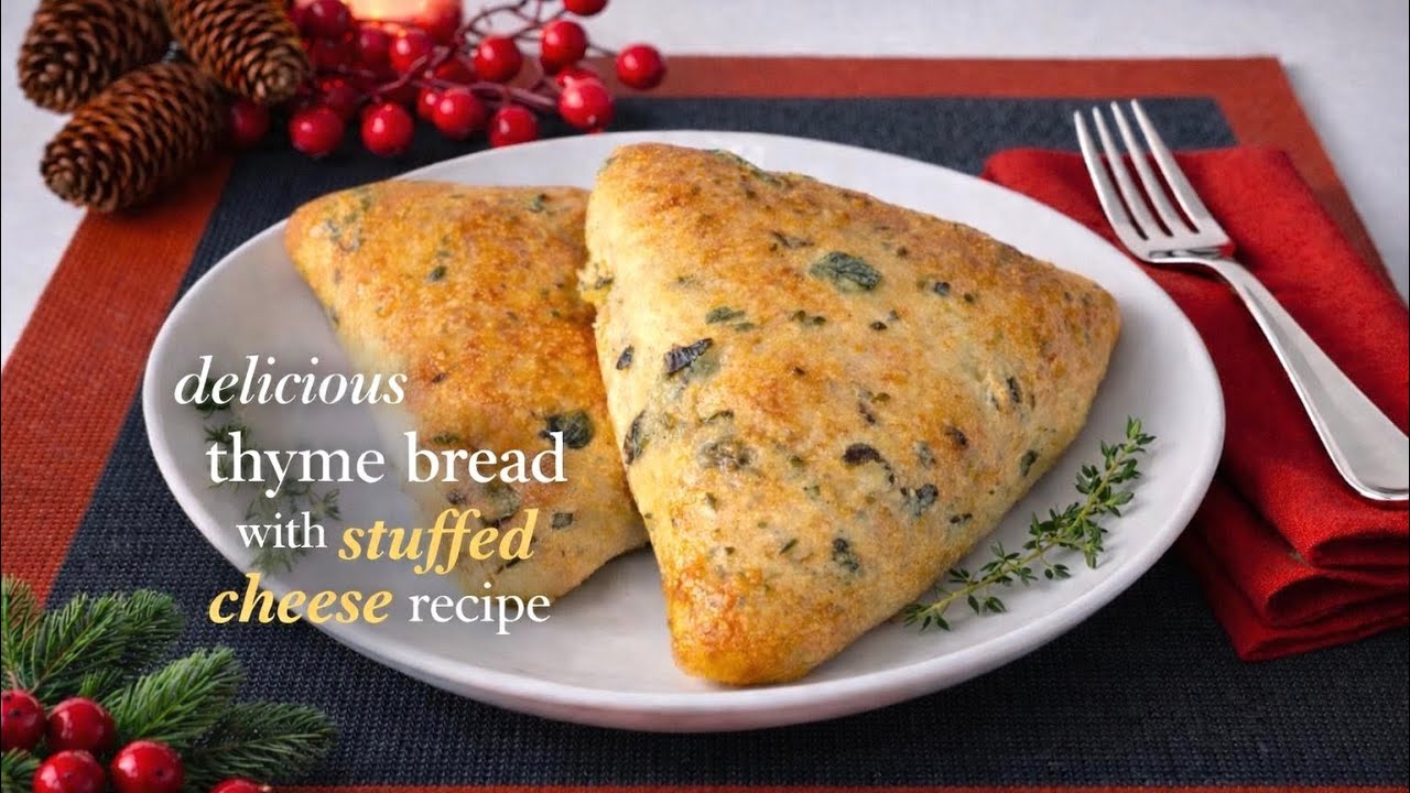 This Aromatic Cheese stuffed Thyme PastryRecipe is the best to complement with your daily tea!😋🧀