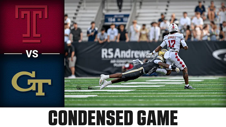 Temple vs. Georgia Tech Condensed Game | 2025 ACC Football