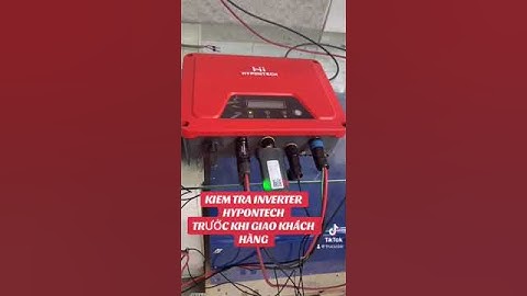 INVERTER HYPONTECH- HỆ THỐNG HÒA LƯỚI BÁM TẢI #inverter #hypontech #nănglượngmặttrời