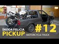 #12 Škoda Felicia Pickup 1.9D Rebuilding A Wrecked - Alloy wheel repair and the windshield mounting