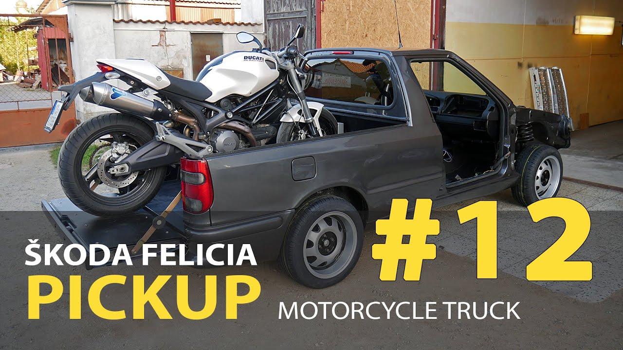 #12 Škoda Felicia Pickup 1.9D Rebuilding A Wrecked - Alloy wheel repair and the windshield mounting
