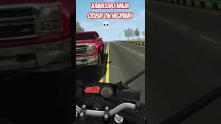 Kawasaki Ninja vs. 18-Wheeler: The Ultimate Showdown 😭 #shorts