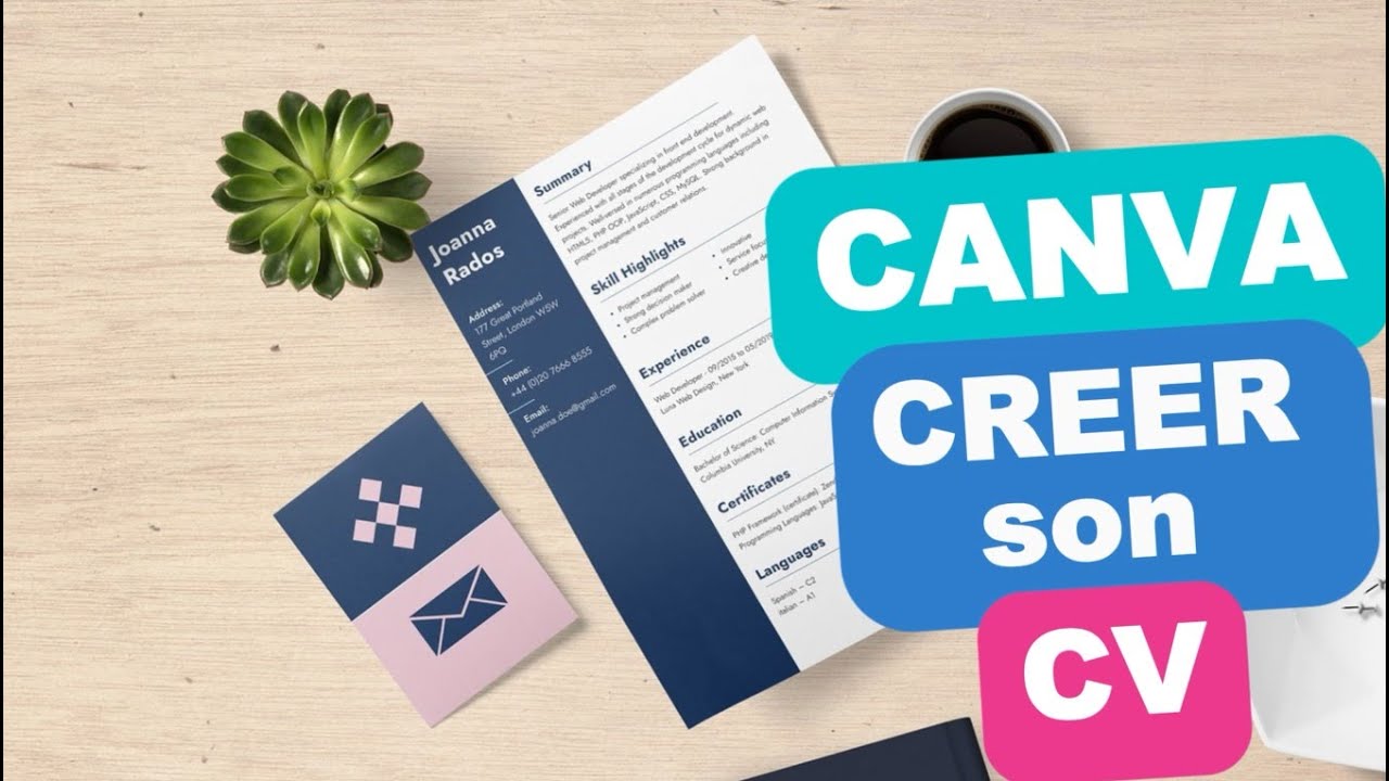 Comment faire un CV percutant sur Canva #cv #canva #emploi #job # ...