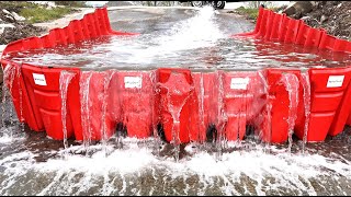 Evaluating the effectiveness of L-shaped Flood Barriers