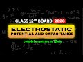 Electric Potential &amp; Capacitance | One Shot | Class 12 | Board 2026