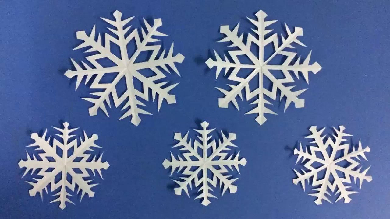 How to Make Snowflake with Paper | Making Paper Snowflakes Step by Step