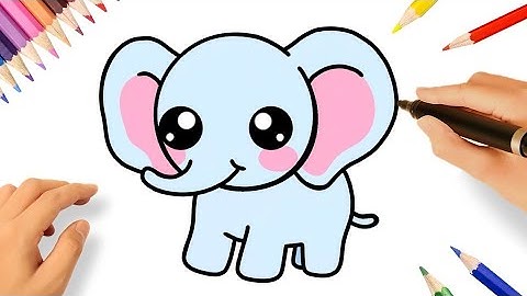 How to Draw Elephant using number - 3 Easy for Kids and Toddlers