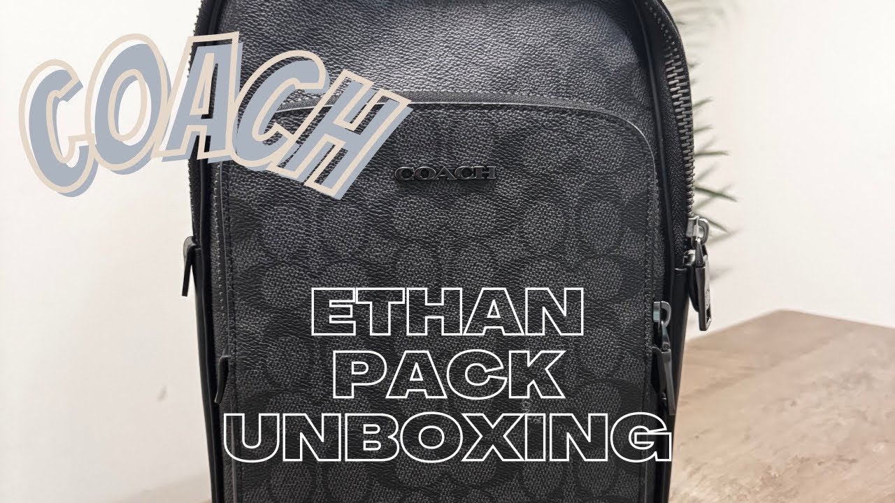 Coach Ethan Pack In Signature Canvas Unboxing Review - YouTube