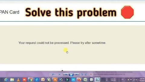Your request Could not be Processed Please try after Sometime Solve problems #pen card