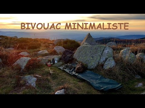 The spot with two suns. Minimalist bivouac
