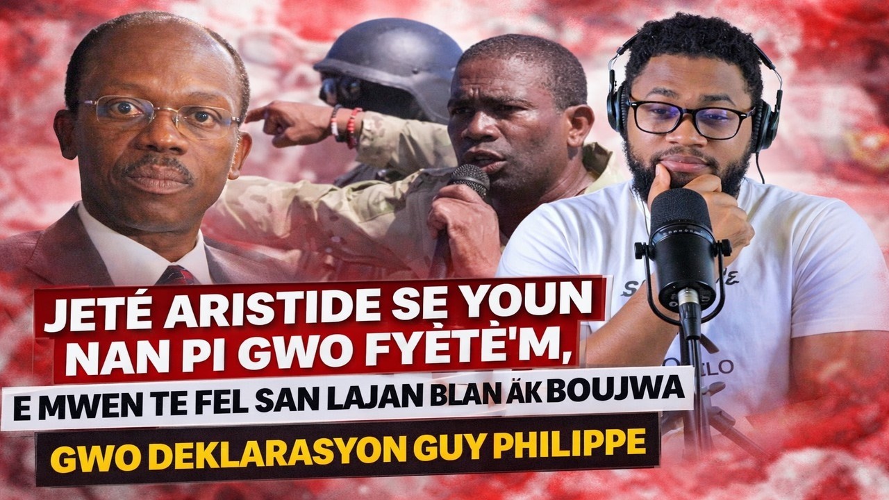 GUY PHILIPPE DEMANTI SAN FILTER TOUT MOUN KAP DI LI TE RESEVWA ZAM AK LAJAN NAN MEN BLAN AK BOUJWA A