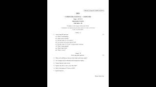 CU 2021 ■ B Sc Honours □ Computer Science ■ Semester IV ■ Paper SEC B 1 □ Question Paper CU 2021 ■ B Sc Honours □ Computer Science ■ Semester IV ■ Paper SEC B 1 □ Question Paper
