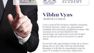 Best Business Analytics Practitioner Training Course Review by Vibhu Vyas | Henry Harvin Reviews